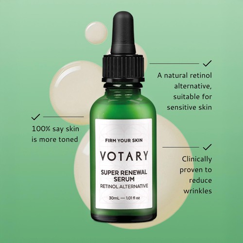 VOTARY Super Renewal Serum, Retinol Alternative
