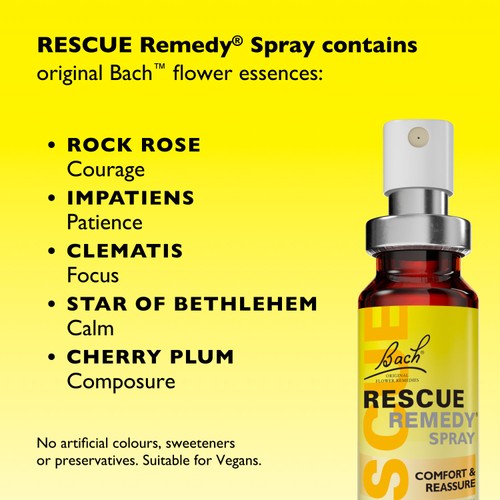 Bach flower Remedies Comfort & Reassure Rescue Remedy Spray 
