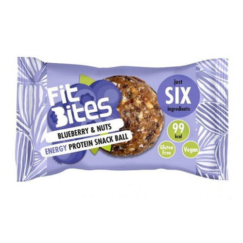 FitBites Blueberries + Nuts Energy Protein Snack Ball