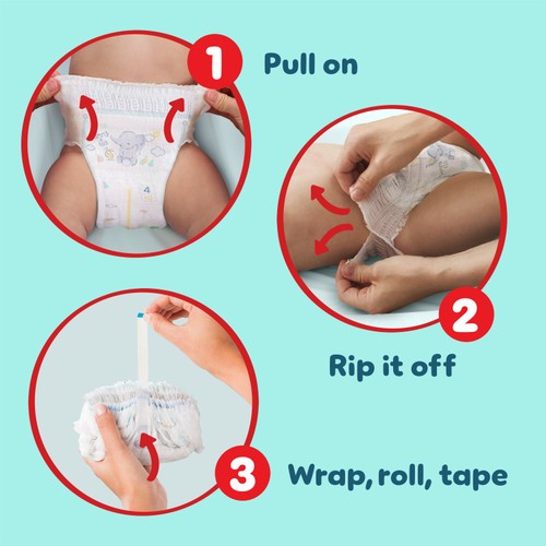 Pampers Premium Protection Nappy Pants, Size 6 (15kg+) Essential Pack