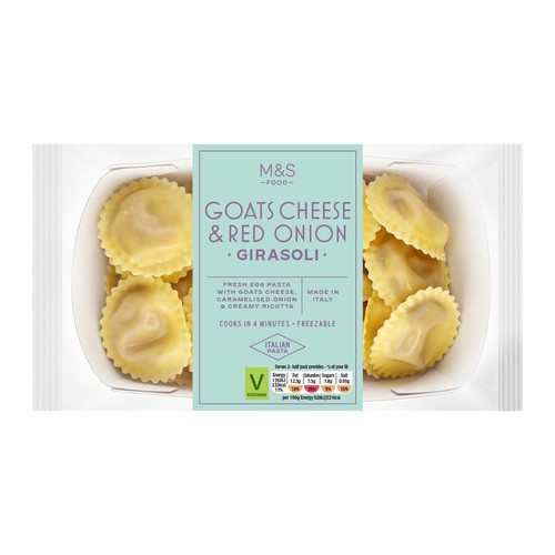M&S Goat's Cheese & Red Onion Girasoli