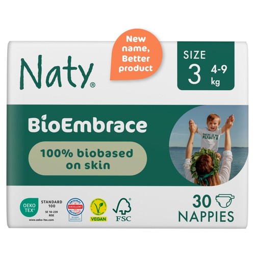 Naty BioEmbrace Nappies Size 3 (4-9kg)