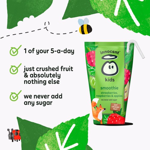 Innocent Kids Strawberries Raspberries & Apple Smoothies