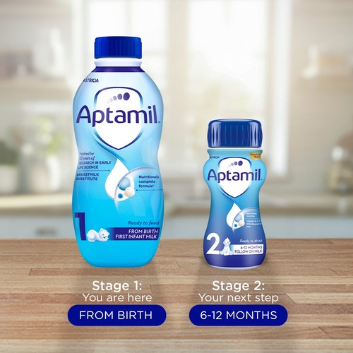 Aptamil 1 First Infant Baby Milk Formula Liquid Ready to Feed from Birth