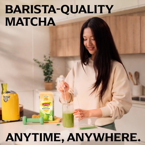 Lipton Barista Vanilla Oat Matcha Latte Sachets