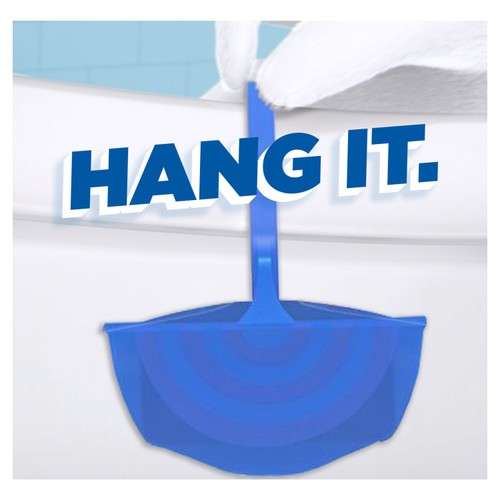 Duck Aqua Blue Toilet Rim Block Holder