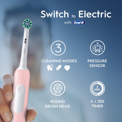 Oral-B Pro 1 Cross Action Pink Electric Toothbrush