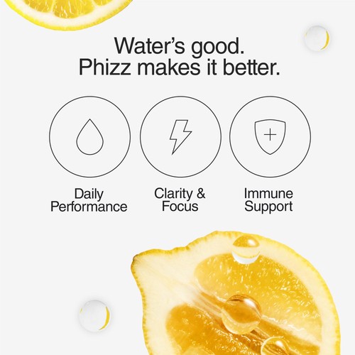 Phizz Lemon 3-in-1 Hydration, Electrolytes and Vitamins 