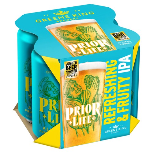 Greene King Prior Life All Day IPA 3.4% ABV Craft Beer Cans