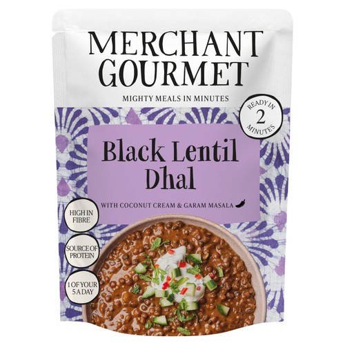 Merchant Gourmet Black Dhal with Black Lentils & Coconut Cream