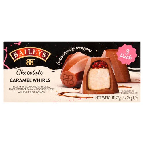 Baileys Milk Chocolate Caramel Whirls