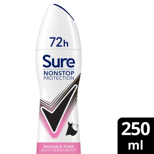 Sure Women 72hr Nonstop Protection Invisible Pure Antiperspirant Deodorant