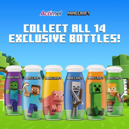 Actimel Kids Strawberry Banana Yoghurt Drink