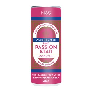 Alcohol Free Pink Passion Star Cocktail Can