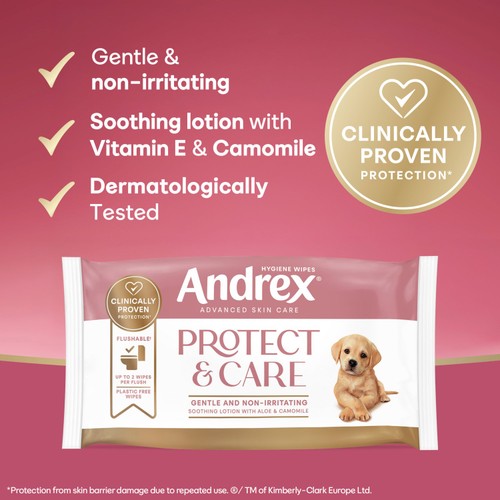 Andrex Protect & Care Hygiene Wipes