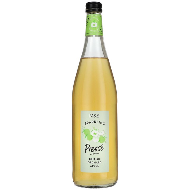 M&S British Orchard Apple Presse Sparkling Apple Juice 750ml