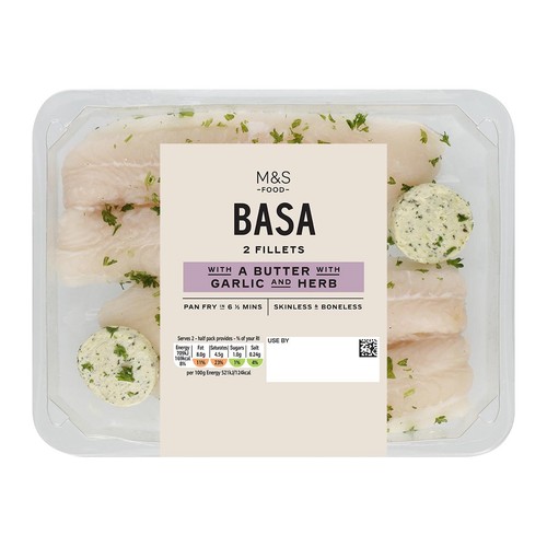 M&S Garlic and Herb basa