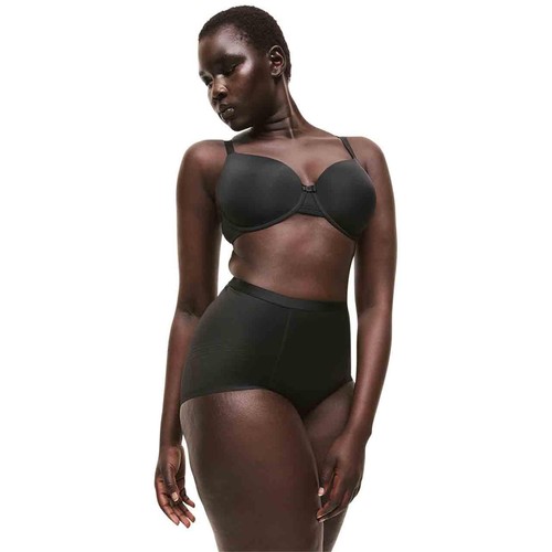 M&S Womens Body Define Firm Control No VPL Briefs, 16, Black