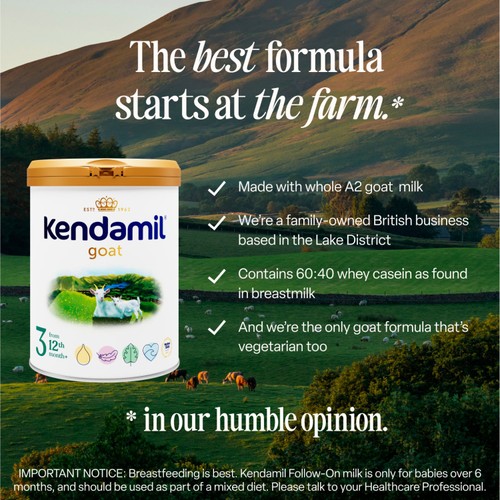 Kendamil Goat Toddler Milk Stage 3 From 12-36 Months