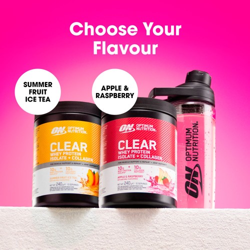 Optimum Nutrition Apple & Raspberry Clear & Collagen Powder