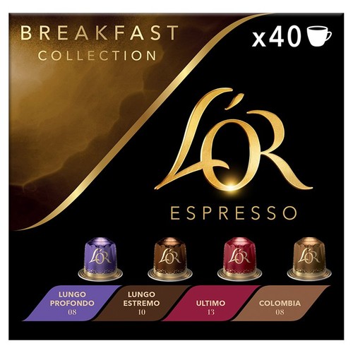 L'OR Breakfast Assortment X40 Coffee Pods