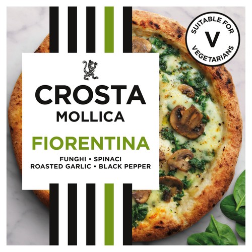 Crosta Mollica Fiorentina Sourdough Pizza with Mushrooms & Spinach