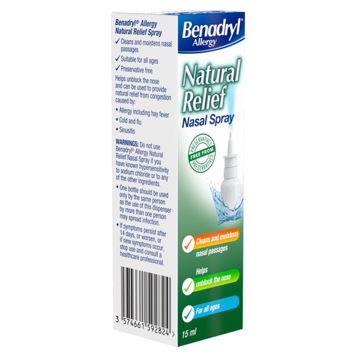 Benadryl Natural Allergy Relief Spray