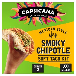 Capsicana Mexican Style Smoky Chipotle Soft Taco Kit 273g