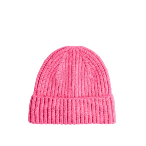 M&S Kids Plain Beanie Hat, 1-3 Years, Pink