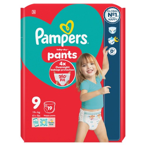Pampers Baby Dry Nappy Pants Size 9 Essential