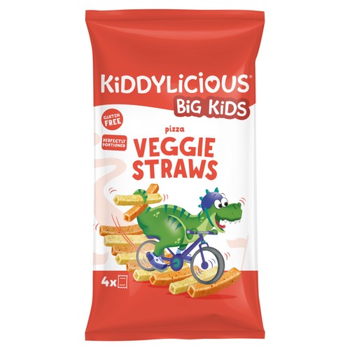 Kiddylicious Pizza Flavoured Veggie Straws Kids Snacks Multi