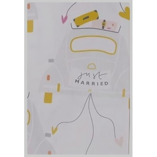 Just Married Wedding Gift Wrap Sheets