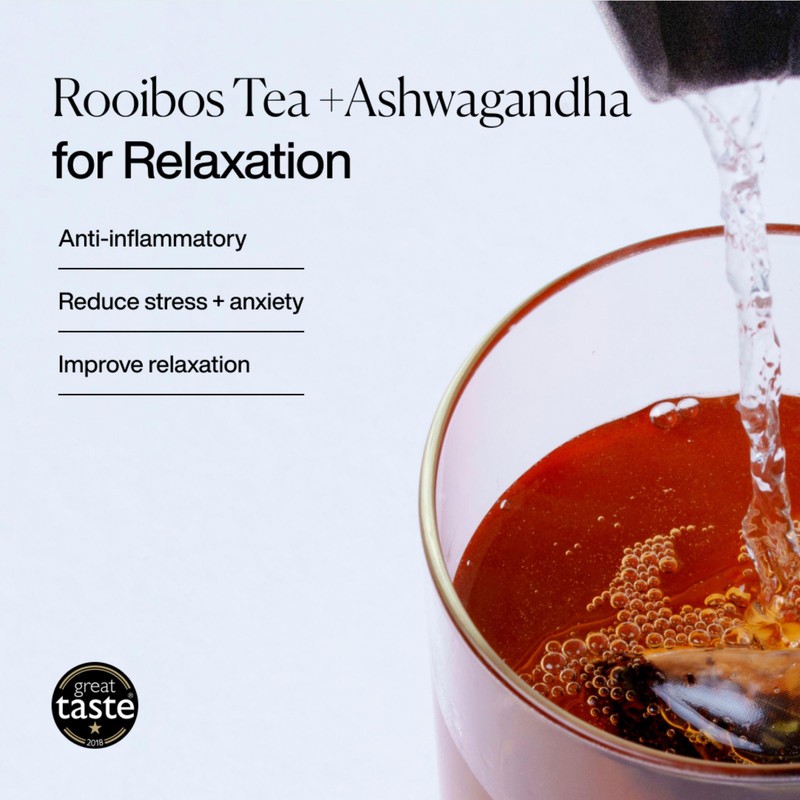 Mission Tea Rooibos MISSION Calm Rooibos Tea Bags with Cocoa Nibs + Ashwagandha - Ocado
