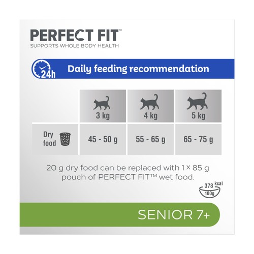 Perfect Fit Senior 7+ Dry Cat Food Chicken