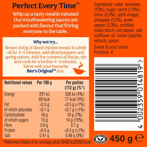 Ben's Original Sweet & Sour Sauce