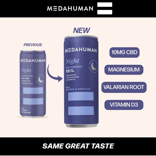 Medahuman Night CBD Drink Cherry & Hibiscus
