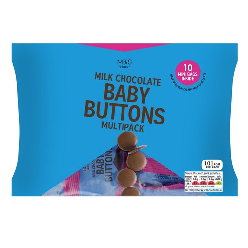 M&S Milk Chocolate Baby Buttons Multipack