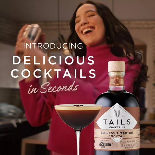 Tails Cocktails 42 Below Vodka Espresso Martini  Premixed Vodka Cocktail