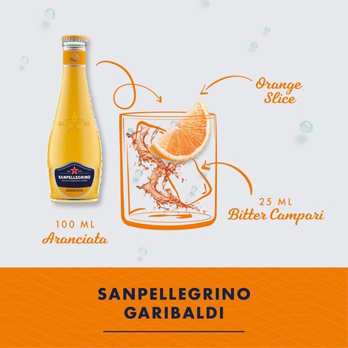 San Pellegrino Classic Taste Orange Glass