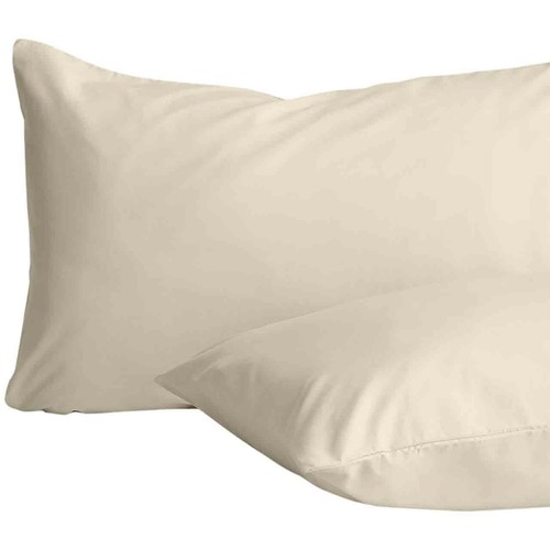 M&S Cotton Rich Bedding Set, King Size, Light Cream
