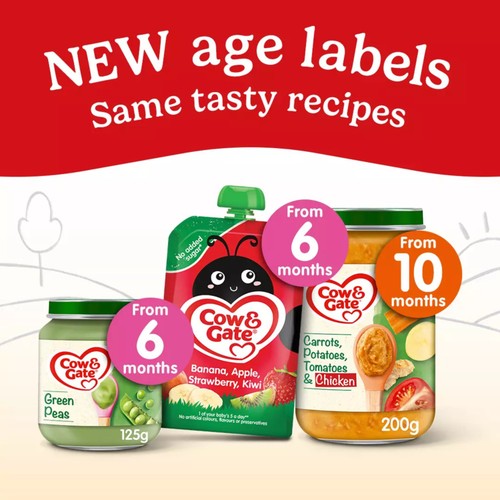 Cow & Gate Pumpkin Rice Baby Food Snack Jar 6+ Months