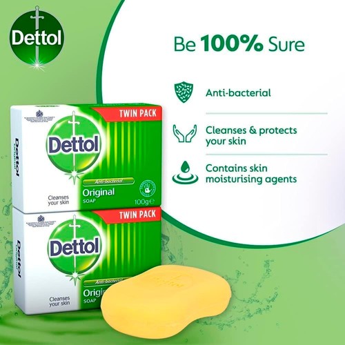 Dettol Original Antibacterial Hand Soap Bar