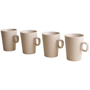 M&S Ribbed Ceramic Latte Mug Set