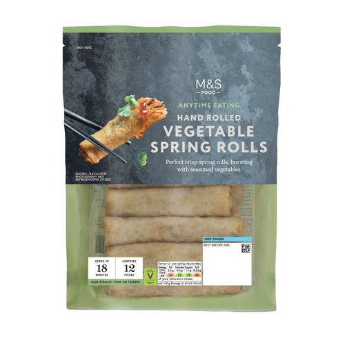 M&S 12 Vegetable Spring Rolls Frozen
