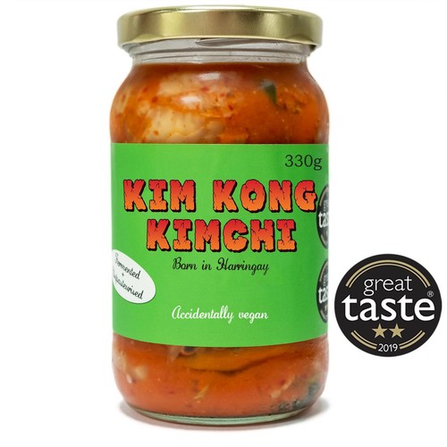 Kim Kong Kimchi Unpasteurised Vegan Kimchi, 330g Kim Kong Kimchi Unpasteurised Vegan Kimchi, 330g