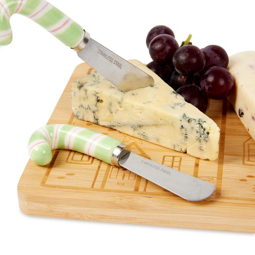 KitchenCraft The Nutcracker Collection Bamboo Cheese Serving Set