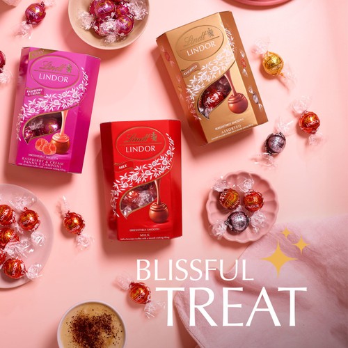 Lindt Lindor Raspberry & Cream