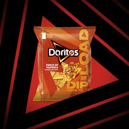 Doritos Dip or Load Paprika Tortilla Chips Sharing Crisps