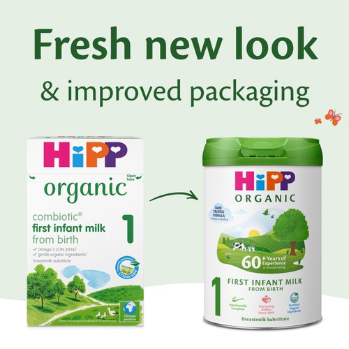 HiPP Organic 1 First Infant Baby Milk Powder Formula From Birth 