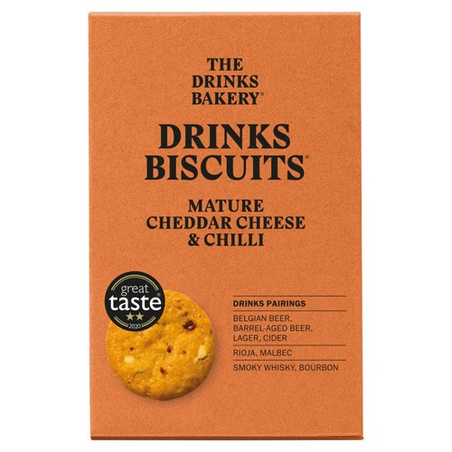 The Drinks Bakery Mature Cheddar Chilli & Almond, 110g The Drinks Bakery Mature Cheddar Chilli & Almond, 110g